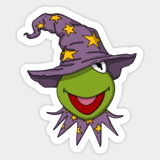 Halloween Wizard Kermit Sticker